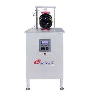 Helmet hardness testing machine